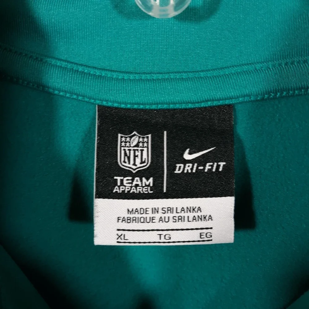 Nike Miami Dolphins Pullover 1/2 Zip Football NFL Womens XL Dri-Fit
